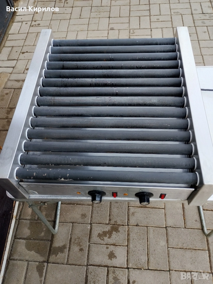 Електрическа скара професионална с въртящи се реотани , снимка 1