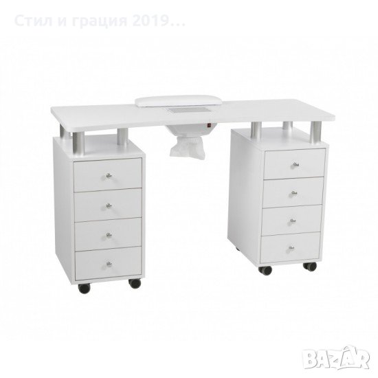 Маса за маникюр с прахоуловител Distal 120 x 47 x 75,6 см - 32W, снимка 1