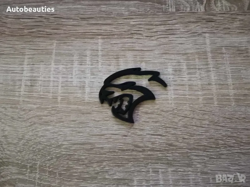 Hellcat лого черна емблема лява, снимка 1