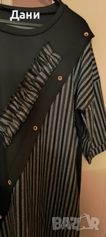 Дамска туника с асиметрични ръкави, снимка 3 - Туники - 53064593