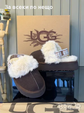 UGG Дамски Пухкави Чехли С Платформа И Пух - Различни Цветове Код SK2164, снимка 3 - Чехли - 56171213