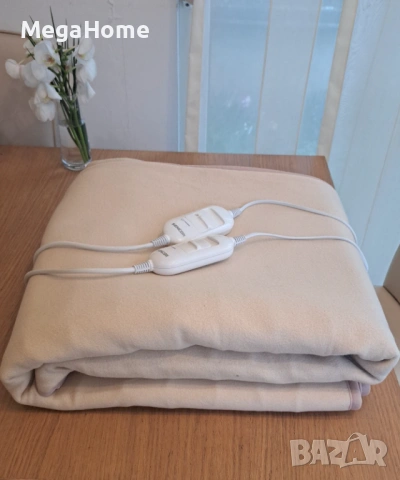 Електрическо одеяло Rosberg, Защита от прегряване, LED индикатор, Полиестер