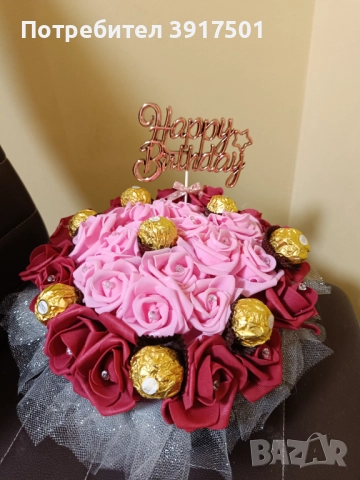 Вечни букети, снимка 4 - Ръчно изработени сувенири - 52789751