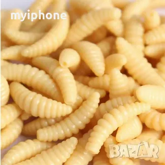 50 броя 2cm 0.3g  Мека риболовна примамка Червей Светещи Камоли  Рибни примамки, снимка 6 - Стръв и захранки - 48495728