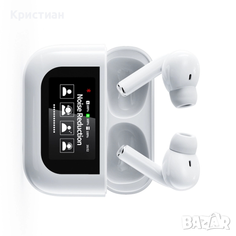 Безжични слушалки Air Pro YW08 • TWS Bluetooth 5.4 • LCD Touch Screen • Noise Reduction, снимка 2 - Слушалки и портативни колонки - 52412897