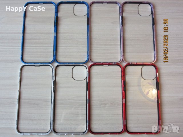 iPhone 14 / 14+ / 14 Pro Max / Двоен 360 градуса магнитен кейс калъф, снимка 12 - Калъфи, кейсове - 39593715