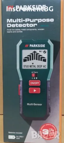 Многофункционален детектор за метал, проводници и др. Parkside PMFD A3 / Парксайд /