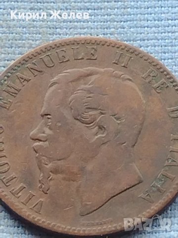 Монета 10 центисими 1866г. Италия Виктор Емануил втори 38554, снимка 6 - Нумизматика и бонистика - 42739393