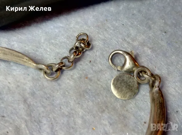 СТИЛНА ВИНТИДЖ АРТ СРЕБЪРНА ГРИВНА СРЕБРО DENMARK 925 S МАРКОВО АВТОРСКО БИЖУ РЪЧНА РАБОТА 49284, снимка 6 - Гривни - 48492685