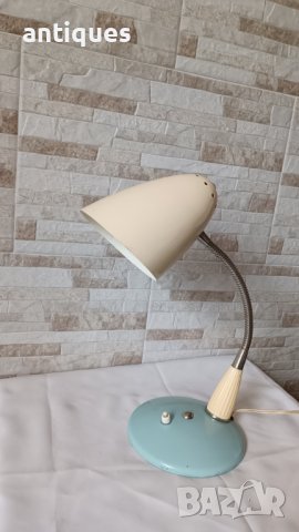 Метална полска лампа за бюро №19 - настолна - Антика, снимка 4 - Антикварни и старинни предмети - 40890037