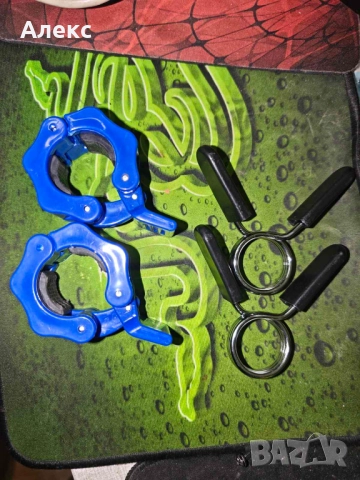 Два комплекта скоби/държачи/контри за щанга Ф28