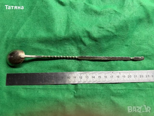 Дълга лъжица за коктейл , бъркалка, снимка 2 - Прибори за хранене, готвене и сервиране - 49693353