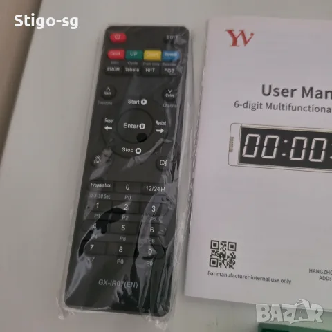 Цифров таймер YZ с обратно броене, дистанционно управление, LED,, снимка 2 - Други спортове - 56163903