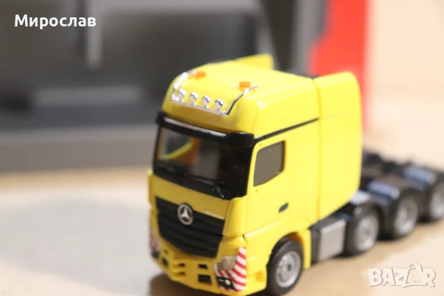 HERPA H0 1/87 MERCEDES ACTROS ВЛЕКАЧ КАМИОН ТИР МОДЕЛ ТЕЖКОТОВАРЕН ТРАНСПОРТ, снимка 8 - Колекции - 50909852