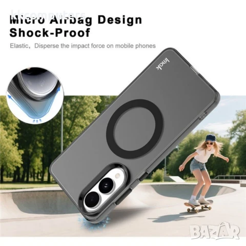 Samsung Galaxy S25 Edge IMAK Силиконов Калъф Candy Series TPU +PET/ MagSafe и Протектор, снимка 4 - Калъфи, кейсове - 50614849