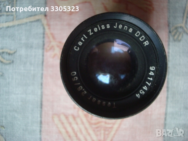 Обектив, окуляр, оптика, Carl Zeiss Jena Tessar 2,8/50  № 39, снимка 2 - Обективи и филтри - 36103976