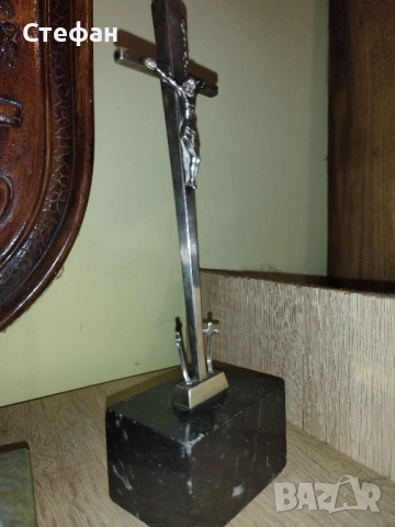 Стар сребърен кръст., снимка 5 - Антикварни и старинни предмети - 51975635