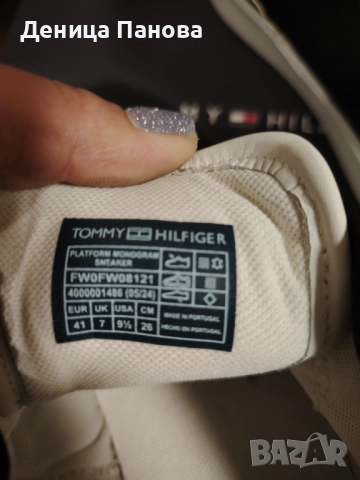 Дамски кецове Tommy Hilfiger , снимка 5 - Кецове - 52238537