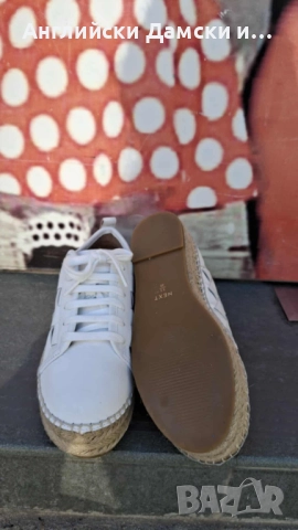 Английски дамски полукецове/еспадрили от естествена кожа-Next, снимка 8 - Дамски ежедневни обувки - 52846052