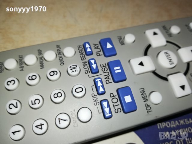 PANASONIC DVD VIDEO TV REMOTE 1110231930, снимка 7 - Дистанционни - 42526065