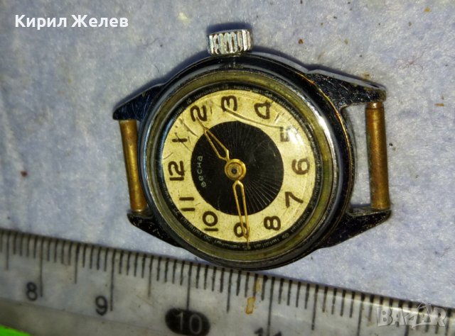ВЕСНА Стар РЯДЪК КОЛЕКЦИОНЕРСКИ МОДЕЛ РУСКИ МЕХАНИЧЕН ДАМСКИ ЧАСОВНИК СССР 12221, снимка 2 - Антикварни и старинни предмети - 42137511