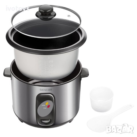 Оризоварка Sencor SRM 1550SS, 500 W, 1,5 l, Сив, снимка 2 - Други - 41663766
