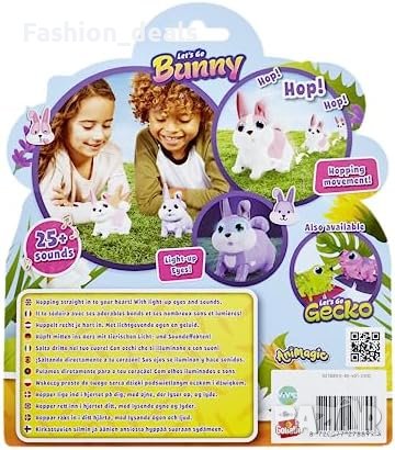Ново Animagic Интерактивно ходещо зайче с над 50 светлини звуци Деца Подарък, снимка 2 - Други - 42255594