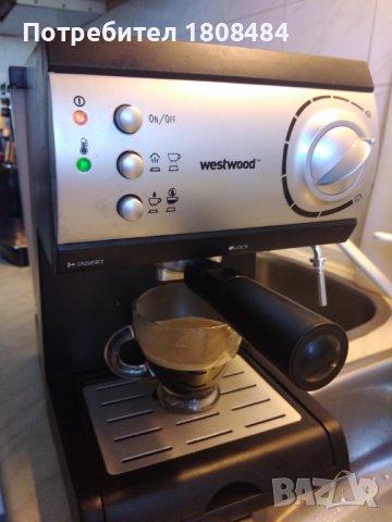 Кафемашина с ръкохватка с крема диск, работи перфектно и прави страхотно кафе с каймак , снимка 1