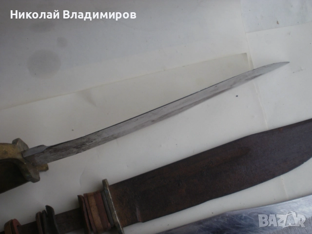 Стари Костенец ловен, Габровски ножове нож български и немски Solingen , снимка 12 - Ножове - 52902349