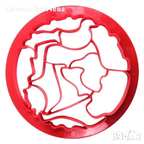 Силиконова форма за сладки и бисквити - сърца, снежинки или животинки, снимка 8 - Форми - 52843429