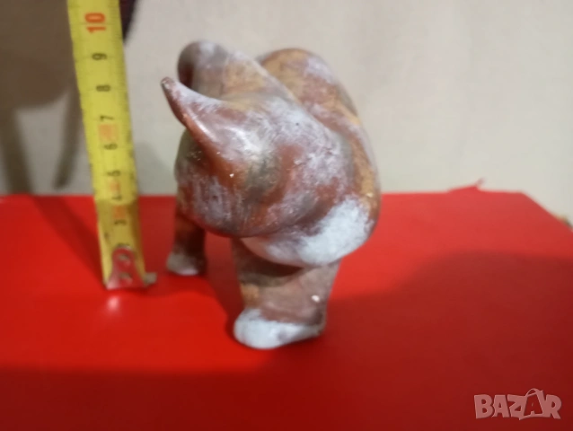 Керамична статуетка коте, снимка 2 - Статуетки - 46238507