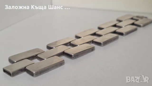 Сребърна гривна Georg Jensen 925 S Denmark 194, снимка 4 - Гривни - 55960121
