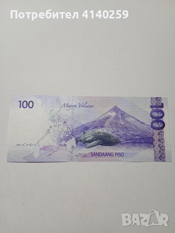 ФИЛИПИНИ БАНКНОТА 100 ПЕСО 2013 Г , снимка 3 - Нумизматика и бонистика - 52942479