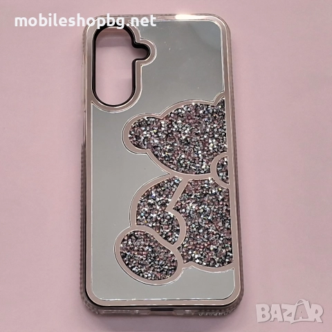 Samsung Galaxy A17 кръб с Мече и камъчета розов огледален