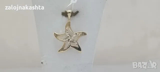 Нова Златна висулка -1,28гр/14кр, снимка 2 - Колиета, медальони, синджири - 47880205