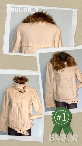 Черно яке с висока качулка и кожен ефект "H&M"  , снимка 13 - Якета - 35850360