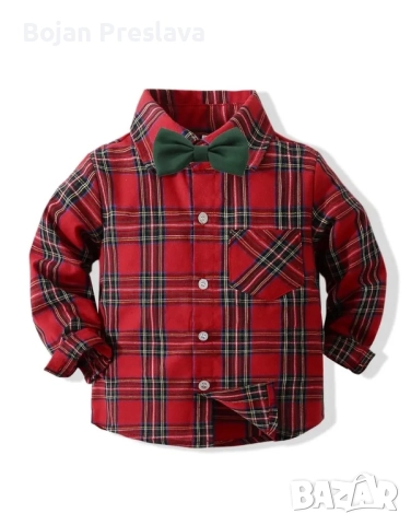 Детска коледна риза