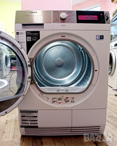 Кондензна сушилня с термопомпа  AEG  ABSOLUTE CARE SYSTEM - 8 кг, снимка 8 - Сушилни - 53799598
