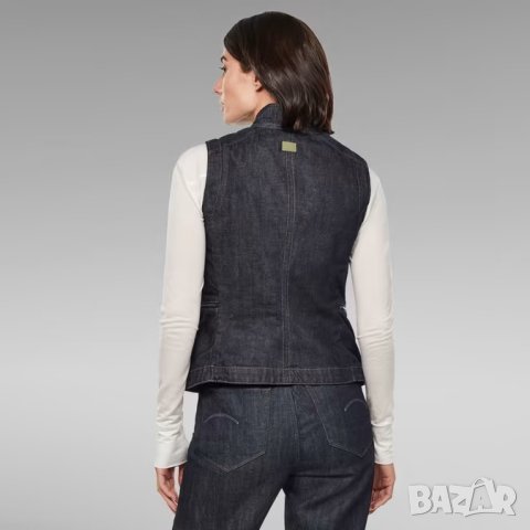 Нов G-Star Research by Aitor Throup GSRR HITO WAISTCOAT Color Rinsed Дамски Елек Размер М, снимка 4 - Якета - 42571104