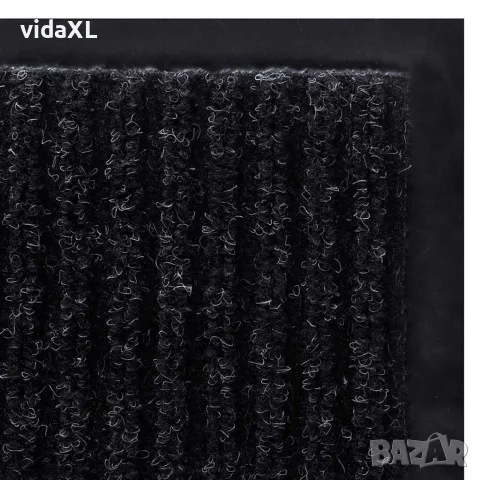 vidaXL Изтривалка за врата, черна, 90 x 120 см, PVC, снимка 4 - Изтривалки - 56146344