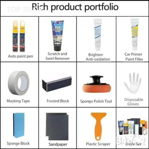 Нов Универсален комплект за премахване на драскотини за автомобил кола, снимка 2 - Аксесоари и консумативи - 49567165