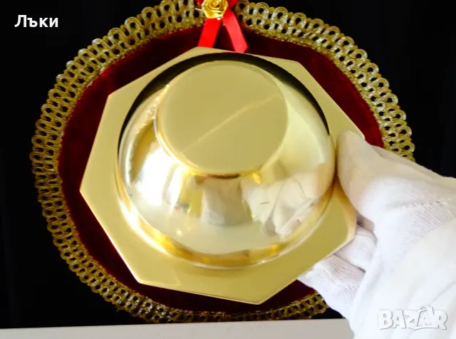 Бронзов съд за сервиране,купа 450 мл. , снимка 3 - Антикварни и старинни предмети - 49944651