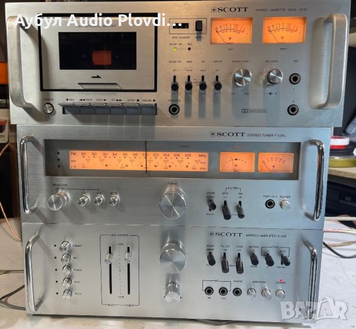 Scott A-426 Усилвател  Scott T-526L Радио Skott CD-67 Касетефон  Сет Rack system , снимка 2 - Ресийвъри, усилватели, смесителни пултове - 44461372