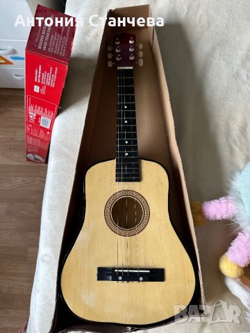 Детска дървена китара 3+ , снимка 3 - Музикални играчки - 41956294