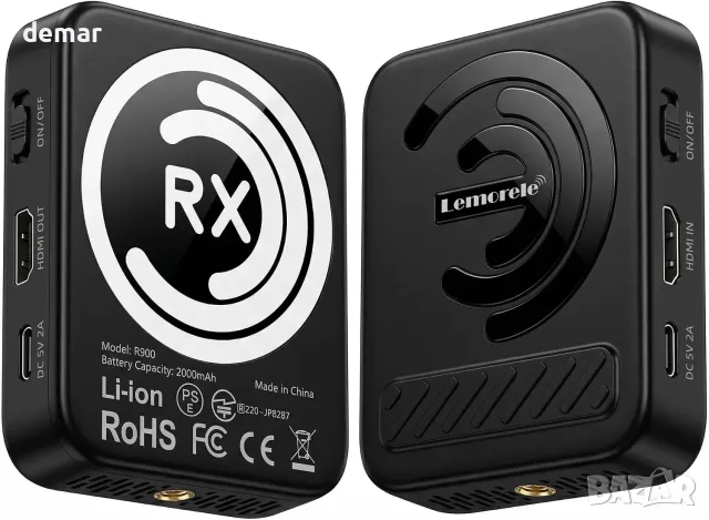 Безжичен HDMI комплект Lemorele с магнитно закрепване и батерии 2000 mAh