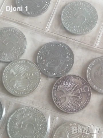 5 Mark сребърни и юбилейни , снимка 6 - Нумизматика и бонистика - 53286212