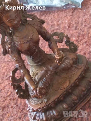 Бронзова статуетка тара 54228, снимка 10 - Колекции - 53754492