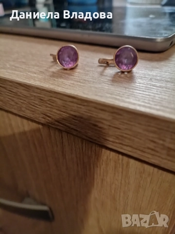 Руски златни обици, снимка 3 - Обеци - 52619736