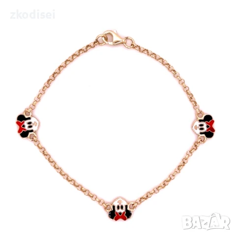 Златна детска гривна 2,33гр. 17,0см. 14кр. проба:585 модел:33307-1