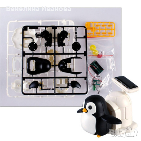 Иновативен детски конструктор със солрна батерия, движещ се пингвин, снимка 7 - Електрически играчки - 44582116